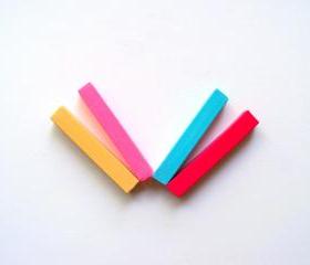 Hair Chalk - Spring Fling - 4 Pack Large Sticks - Crimson, Rose, Turquoise, and Ivory